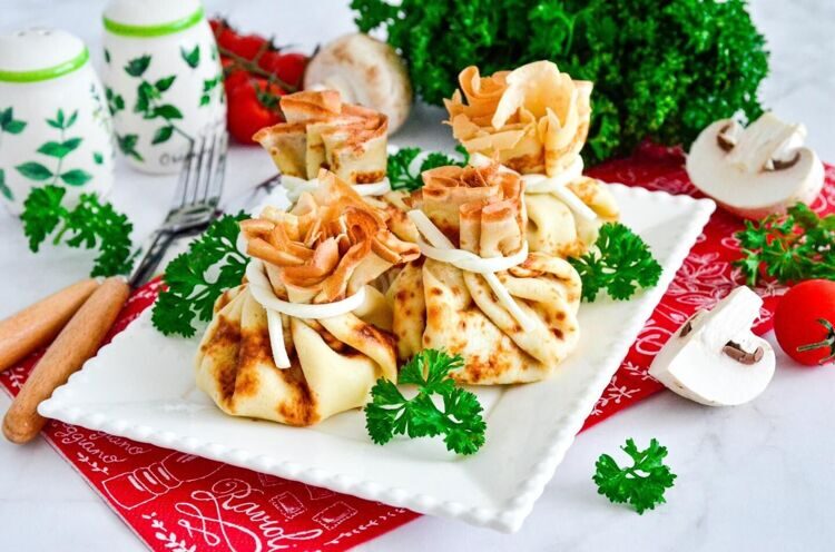 БЛИННЫЙ МЕШОЧЕК & КУРИЦА & КАРТОШКА