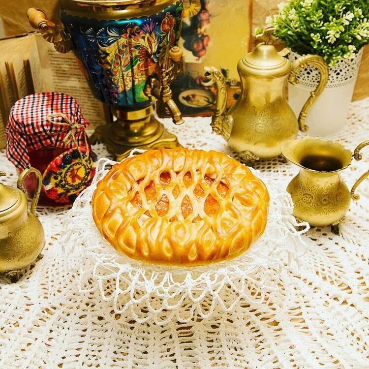 ПИРОГ С ПЕРСИКОМ И ЯБЛОКОМ